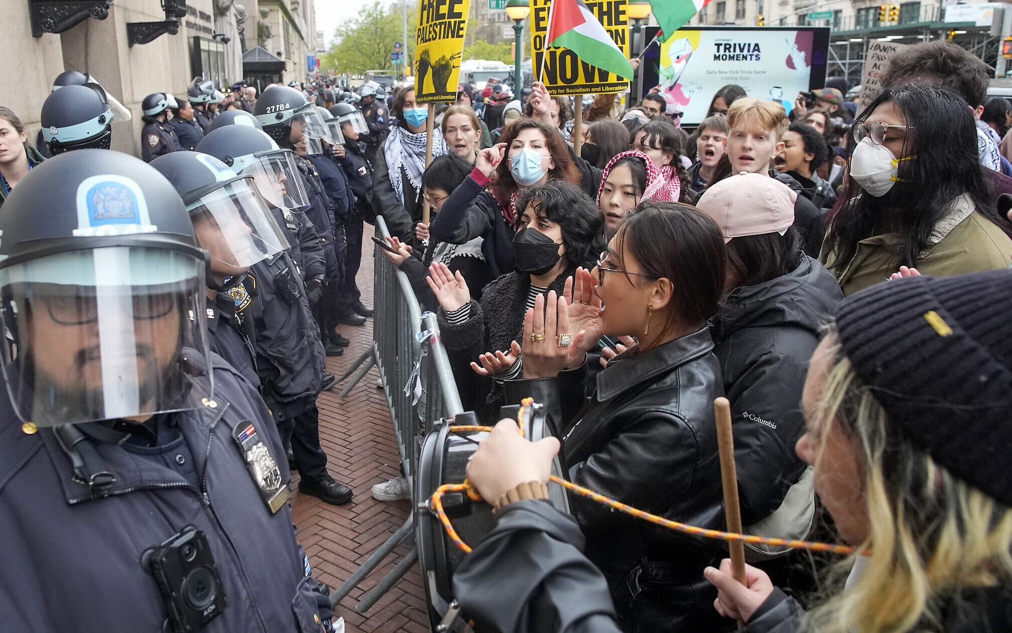 Tensions escalate as police dismantle pro-Palestinian demonstration at Ivy League (Credits: AP Photo)