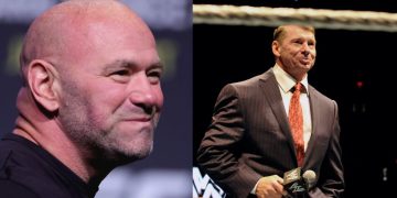 Dona White The UFC President and Vince McMahon The Former WWE President