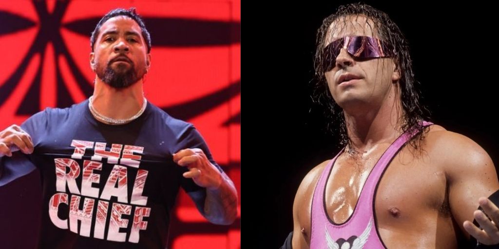 Jey Uso and Bret Hart