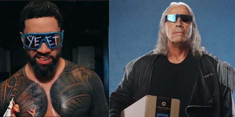 Jey Uso and Bret Hart