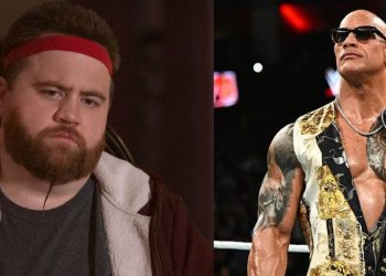 Cobra Kai star Paul Walter Hauser and The Rock