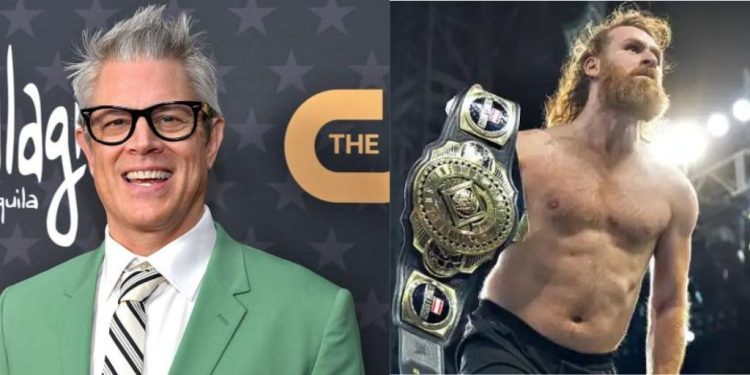 Johnny Knoxville and Sami Zayn