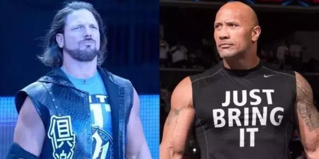 AJ Styles vs The Rock At Smackdown