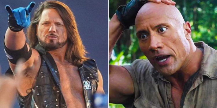 AJ Styles vs The Rock At Smackdown