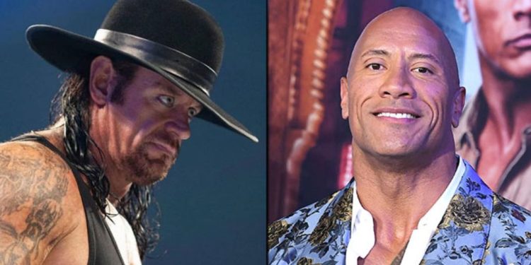 The Undertaker and The Rock At The WWE Smackdown