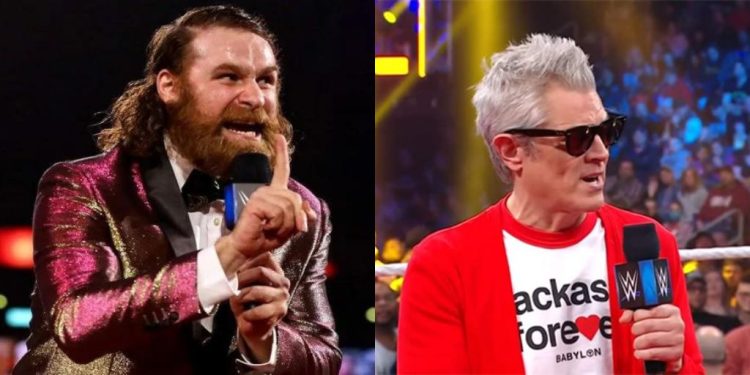 Johnny Knoxville and Sami Zayn