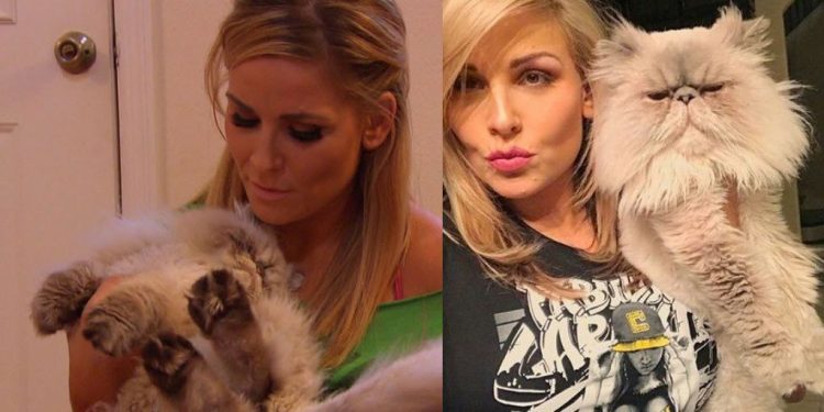 Natalya With Her Cat