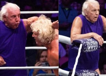 Ric Flair During His Retirement Match