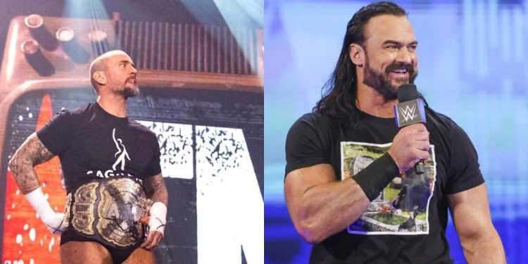 CM Punk at The WWE Raw & Drew McIntyre at WWE Smackdown