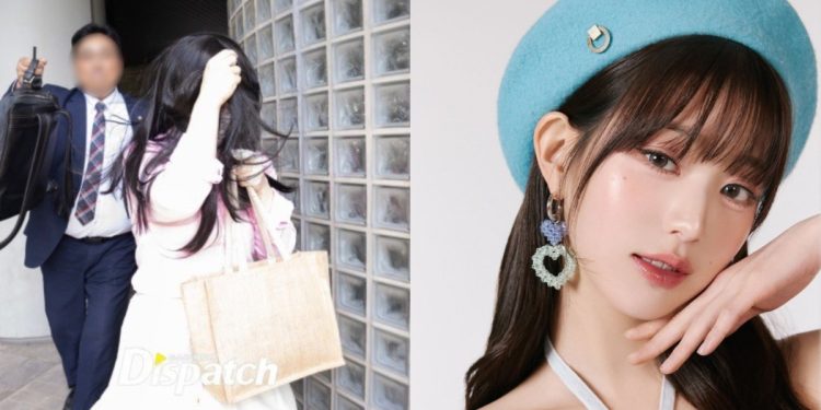 YouTuber Park hides face while attending court for defamation charges.