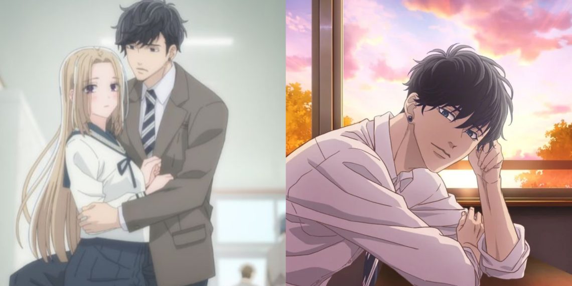 A Still from 'A Girl And Her Guard Dog' Anime (Left), A poster for the Anime (Right)