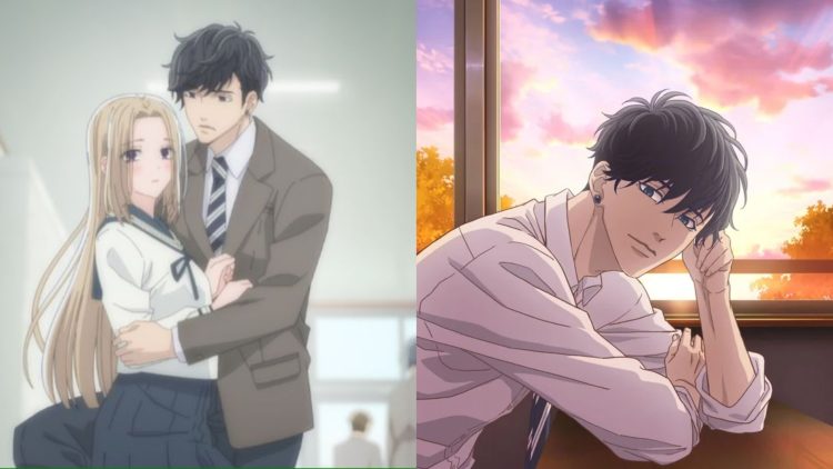 A Still from 'A Girl And Her Guard Dog' Anime (Left), A poster for the Anime (Right)