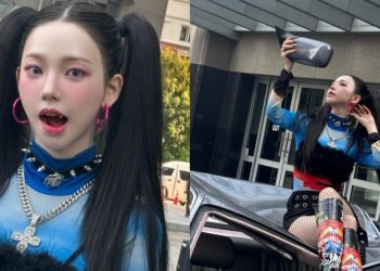 Karina's Instagram post featuring behind-the-scenes shots from aespa's "Supernova" music video has gone viral (Credits: Otakukart)