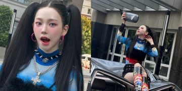 Karina's Instagram post featuring behind-the-scenes shots from aespa's "Supernova" music video has gone viral (Credits: Otakukart)