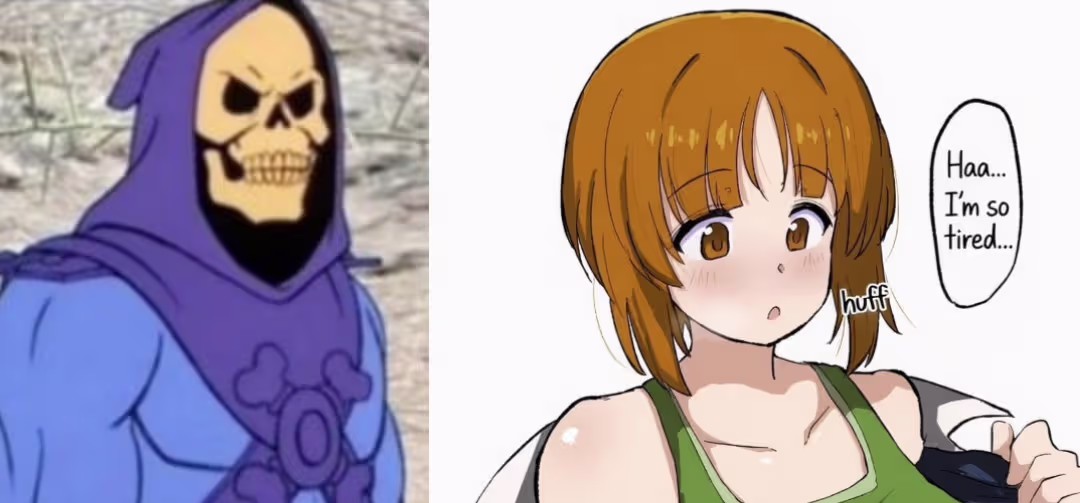 Anime tired meme