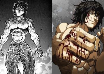 Baki Hanma from the 'Baki' Manga Series (Left), Baki Hanma from the Anime (Right)