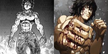 Baki Hanma from the 'Baki' Manga Series (Left), Baki Hanma from the Anime (Right)