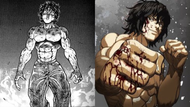 Baki Hanma from the 'Baki' Manga Series (Left), Baki Hanma from the Anime (Right)