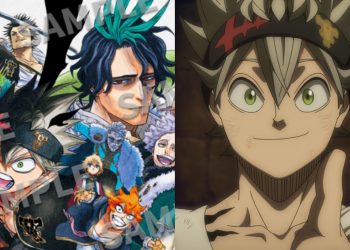 The "Black Clover" official artwork released by Yuki Tabata (Left), Asta From the Anime (Right)