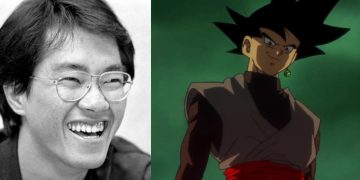 Akira Toriyama, creator of "Dragon Ball Z" (Left), Black Goku from "Dragon Ball Super" (Right)