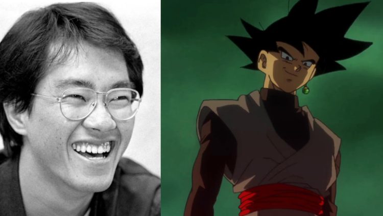Akira Toriyama, creator of "Dragon Ball Z" (Left), Black Goku from "Dragon Ball Super" (Right)