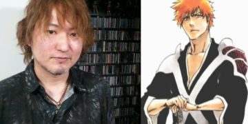 Tite Kubo (Left), Kurosaki Ichigo from the 'Bleach' Manga (Right)