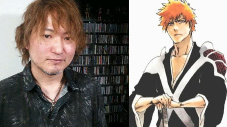 Tite Kubo (Left), Kurosaki Ichigo from the 'Bleach' Manga (Right)