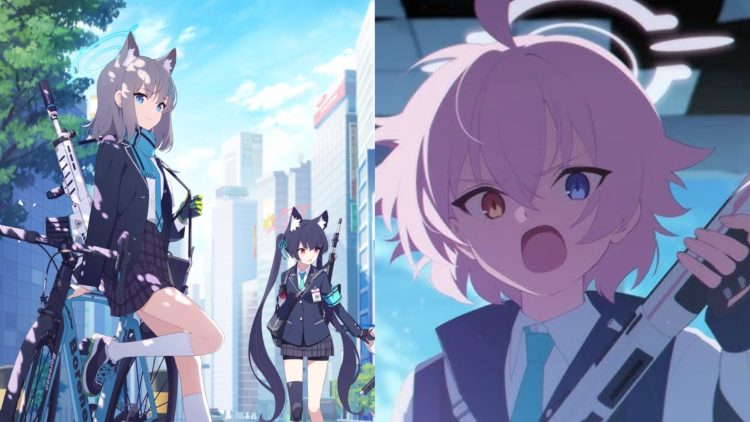 Stills from the 'Blue Archive' Anime adaptaion