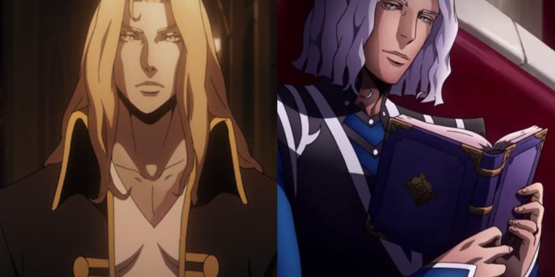 Alucard (Left) and Hector (Right) from Castlevania the Anime (Powerhouse Animation Studios)