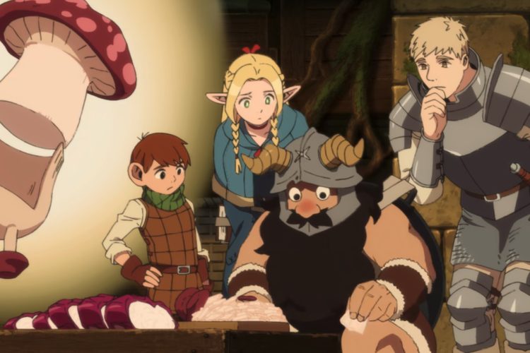 Laois and his team planning thier way through the dungeon in 'Delicious In Dungeon' (Credits: Studio TRIGGER)