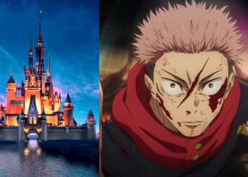 The Walt Disney Castle Logo (Left), Yuji Itadori from 'Jujutsu Kaisen' (Right)