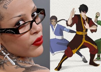 Doja Cat (left), A Poster for the Fortnite x Avatar: The Last Airbender Crossover (Right)