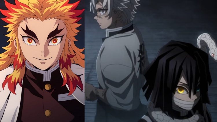 Rengoku (Left) and A still from the 'Demon Slayer: Hashira Training Arc' (Right)