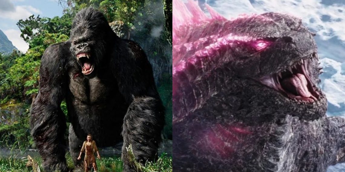 King Kong (Left) and Godzilla (Right), from the 'Godzilla X Kong' franchise