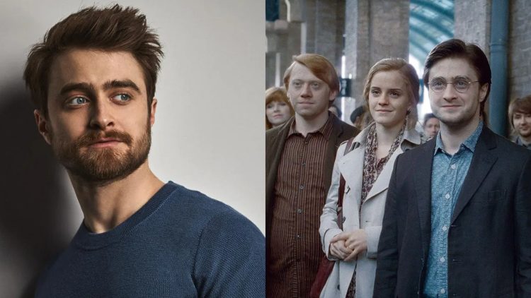 Daniel Radcliffe (Left), A Still from 'Harry Potter and The Deathly Hallows Part 2'