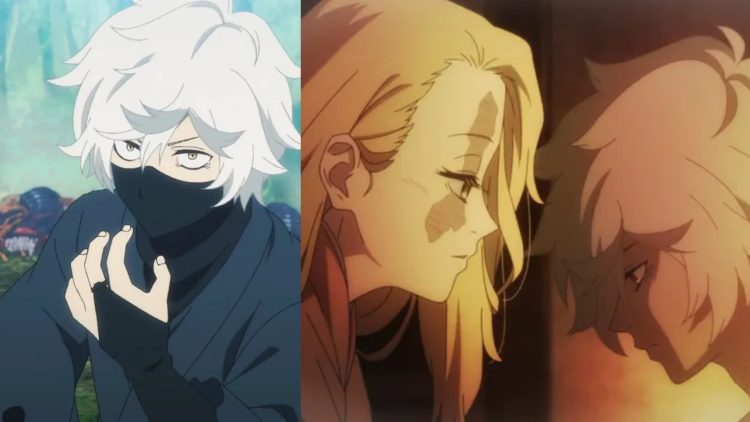 Gabimaru from 'Hell's Paradise' (Left), with Yui (Right) in 'Hell's Paradise' (MAPPA)