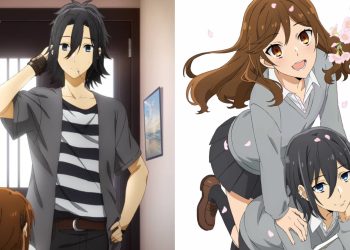 Miyamura from 'Horimiya' Anime (Left), An illustration for the Series (Right)