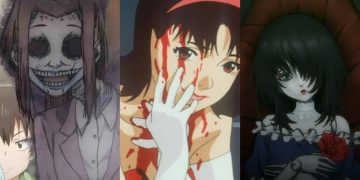 A Still from "Meiruko Chan" (Left), A Still from "Perfect Blue" (Middle), A Still from "Another" (Right)