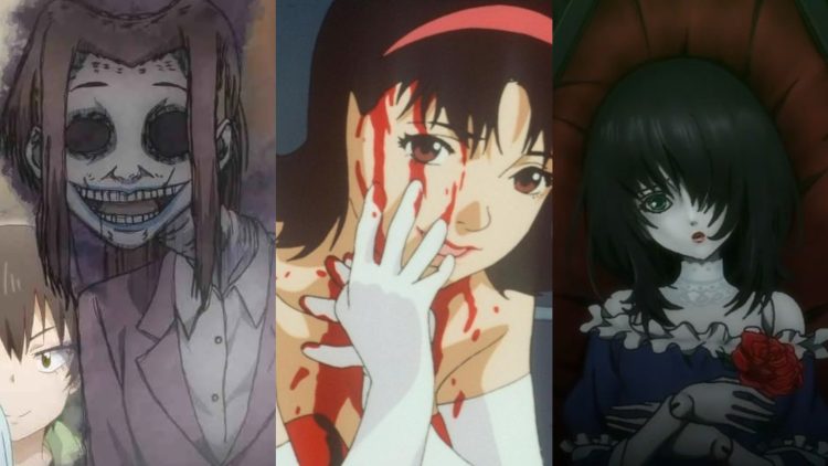 A Still from "Meiruko Chan" (Left), A Still from "Perfect Blue" (Middle), A Still from "Another" (Right)