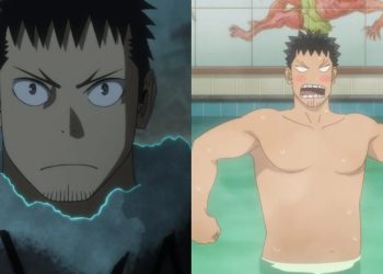 Kafka from "Kaiju No. 8" (Left), Kafka's physical appearance gets made fun of in the Anime (Right)