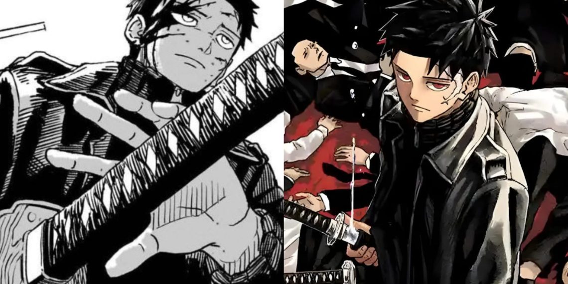 Chihiro from the Manga (Left) and from and illustration (Right) from 'Kagurabachi' (Takeru Hokazono)