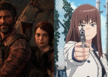 A Still from 'The Last Of Us' game (Left), A Still from 'Heavenly Delusion' Anime