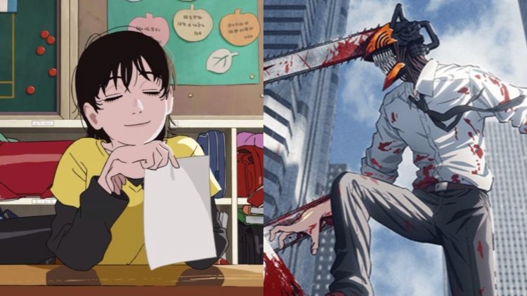 A Still from "Look Back" (Left), A Still from fujimoto's "Chainsaw Man" (Right)