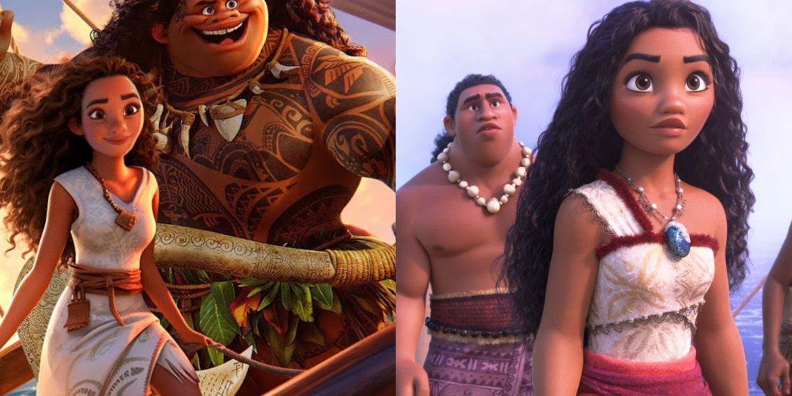 Moana And Maui from the trailer for 'Moana 2' (Walt Disney Animation Studios)