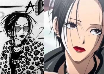 Nana Osaki from the Manga (Left) and the Anime (Right) (Studio MADHOUSE)