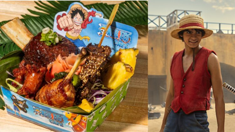 Food items from the 'One Piece' Cafe (Left), A still from the 'One Piece' Live-Action (Right)