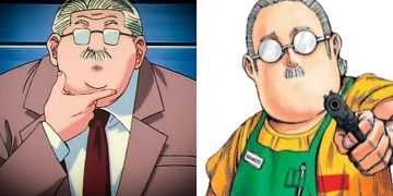 Coach Anzai from 'Slam Dunk!' (Left) (Toei Animation), Taro Sakamoto from 'Sakamoto Days' (Right) (TMS Entertainment)