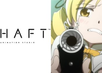 The logo for Studio Shaft (Left), Mami Tomoe from 'Puella Magi Madoka Magica' (Credits: Studio Shaft)