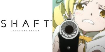 The logo for Studio Shaft (Left), Mami Tomoe from 'Puella Magi Madoka Magica' (Credits: Studio Shaft)