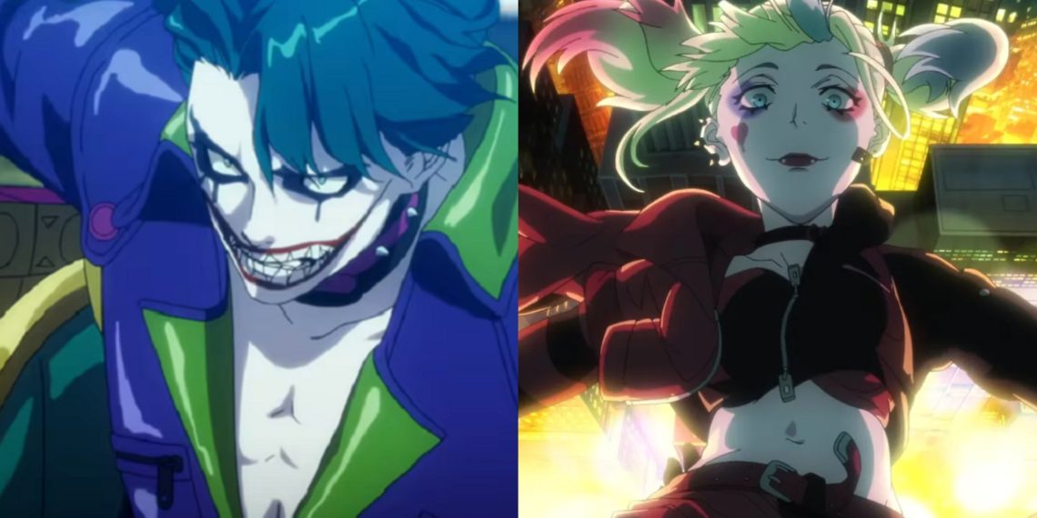 Joker (Left) and Harley Quinn (Right) from the Suicide Squad Isekai Anime (Wit Studio)